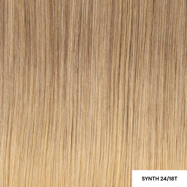 Seamless Synthetic Clip-In 5 piece set 20" #4623